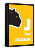 J For The Jaguar, An Animal Alphabet For The Kids-Elizabeta Lexa-Framed Stretched Canvas