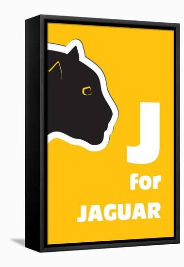J For The Jaguar, An Animal Alphabet For The Kids-Elizabeta Lexa-Framed Stretched Canvas