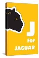 J For The Jaguar, An Animal Alphabet For The Kids-Elizabeta Lexa-Stretched Canvas