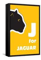 J For The Jaguar, An Animal Alphabet For The Kids-Elizabeta Lexa-Framed Stretched Canvas