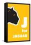 J For The Jaguar, An Animal Alphabet For The Kids-Elizabeta Lexa-Framed Stretched Canvas