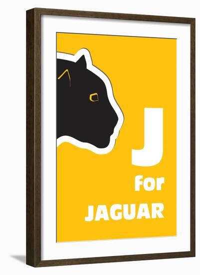 J For The Jaguar, An Animal Alphabet For The Kids-Elizabeta Lexa-Framed Art Print