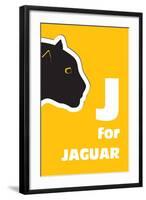 J For The Jaguar, An Animal Alphabet For The Kids-Elizabeta Lexa-Framed Art Print