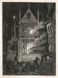 The Destruction of Old Saint Paul's Cathedral-J. Franklin-Framed Stretched Canvas