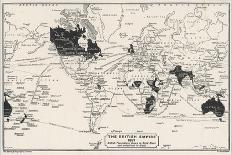Map of the World Showing British Empire Possessions-J.g. Bartholomew-Framed Photographic Print