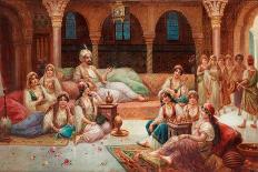 in a Harem-J. G. Delincourt-Stretched Canvas