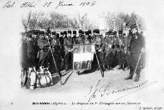 A Detachment of the French Foreign Legion in the Sahara Desert, Algeria, C1905-J Geiser-Giclee Print