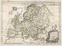 Map of Europe-J. Gibson-Laminated Photographic Print