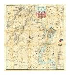 Army Map of The Seat of War In Virginia, c.1862-J^ Goldsborough Bruff-Framed Art Print