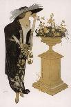 Silhouette of 1911: High Waisted Tunic Dress with Hobble Skirt and a V-Necked Corsage-J. Gose-Art Print