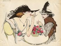 Three German Diners 1910-J. Gose-Framed Art Print