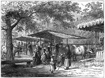 A Milk Fair, St James's Park, London, 1891-J Greenaway-Stretched Canvas