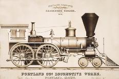 Portland and Co. Locomotive Works-J.H. Bufford-Framed Giclee Print