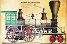 Portland and Co. Locomotive Works-J.H. Bufford-Mounted Giclee Print