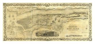 Map of The United States of America, c.1848-J^ H^ Colton-Stretched Canvas