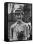 J.H.D. Briscol Having a Mud Splattered Face and Shirt After Informal Game of Football-Cornell Capa-Framed Stretched Canvas