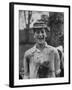 J.H.D. Briscol Having a Mud Splattered Face and Shirt After Informal Game of Football-Cornell Capa-Framed Photographic Print