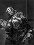 Old Woman Cutting Her Nails, 18th or 19th Century-J Haid-Mounted Giclee Print