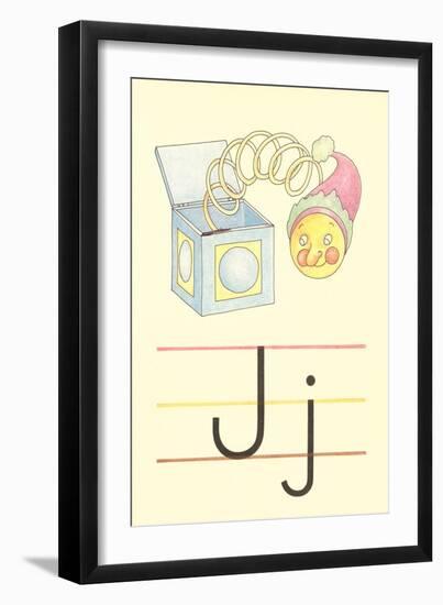 J Is for Jack-In-The-Box-null-Framed Art Print