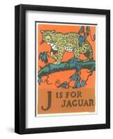 J is for Jaguar-null-Framed Art Print