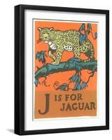 J is for Jaguar-null-Framed Art Print