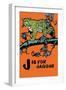 J is for Jaguar-Charles Buckles Falls-Framed Art Print