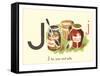 J is for Jam and Jelly-null-Framed Stretched Canvas