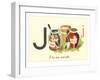 J is for Jam and Jelly-null-Framed Art Print
