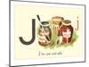 J is for Jam and Jelly-null-Mounted Art Print