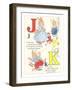 J is for Jam, K is for Kite-null-Framed Art Print