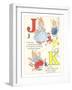 J is for Jam, K is for Kite-null-Framed Art Print