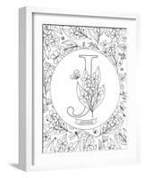 J is for Jasmine-Heather Rosas-Framed Art Print