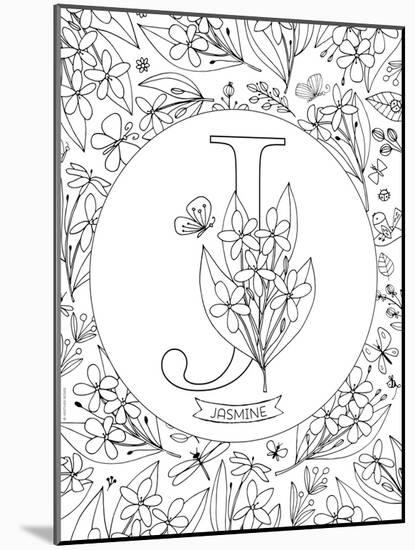 J is for Jasmine-Heather Rosas-Mounted Art Print