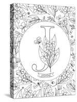 J is for Jasmine-Heather Rosas-Stretched Canvas