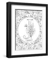 J is for Jasmine-Heather Rosas-Framed Art Print