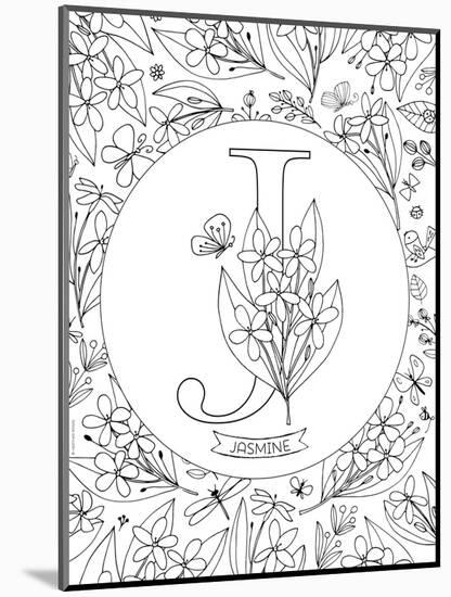 J is for Jasmine-Heather Rosas-Mounted Art Print