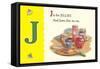 J is for Jellies-null-Framed Stretched Canvas