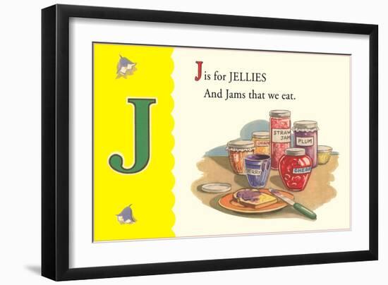 J is for Jellies-null-Framed Art Print