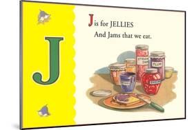 J is for Jellies-null-Mounted Art Print