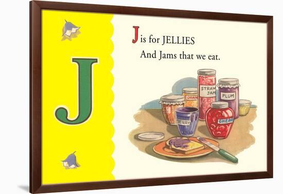 J is for Jellies-null-Framed Art Print