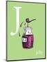 J is for Jelly (green)-Theodor (Dr. Seuss) Geisel-Mounted Art Print