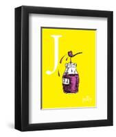 j is for jelly (yellow)-Theodor (Dr. Seuss) Geisel-Framed Art Print