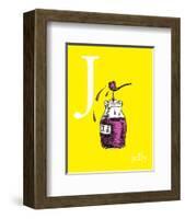 j is for jelly (yellow)-Theodor (Dr. Seuss) Geisel-Framed Art Print