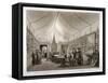 J Isabey's Exhibition Rooms on Pall Mall, Westminster, London, 1820-William James Bennett-Framed Stretched Canvas