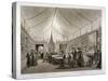 J Isabey's Exhibition Rooms on Pall Mall, Westminster, London, 1820-William James Bennett-Stretched Canvas