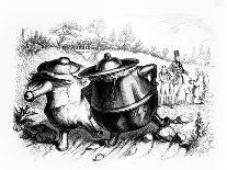 The Two Pots, Illustration for 'Fables' of La Fontaine (1621-95), Published by H. Fournier Aine,…-J.J. Grandville-Giclee Print