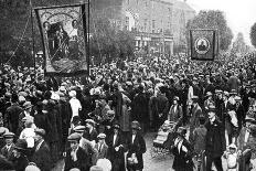 Annual Procession of the Orangemen, Belfast, Northern Ireland, 1922-J Johnson-Framed Stretched Canvas