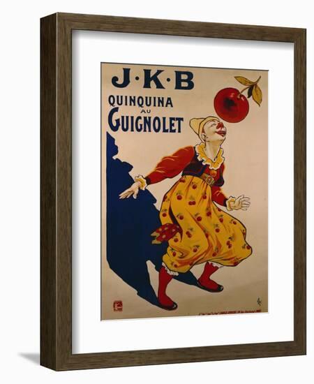 J.K.B, Quinquina au Guignolet, circa 1900-Eugene Oge-Framed Giclee Print