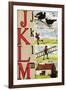 J, K, L, M Illustrated Letters-Edmund Evans-Framed Art Print