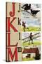 J, K, L, M Illustrated Letters-Edmund Evans-Stretched Canvas
